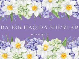 Bahor haqida sherlar
