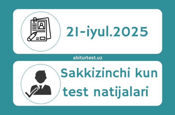 Sakkizinchi kun 21.07.2025 natijalarini bilish usullari